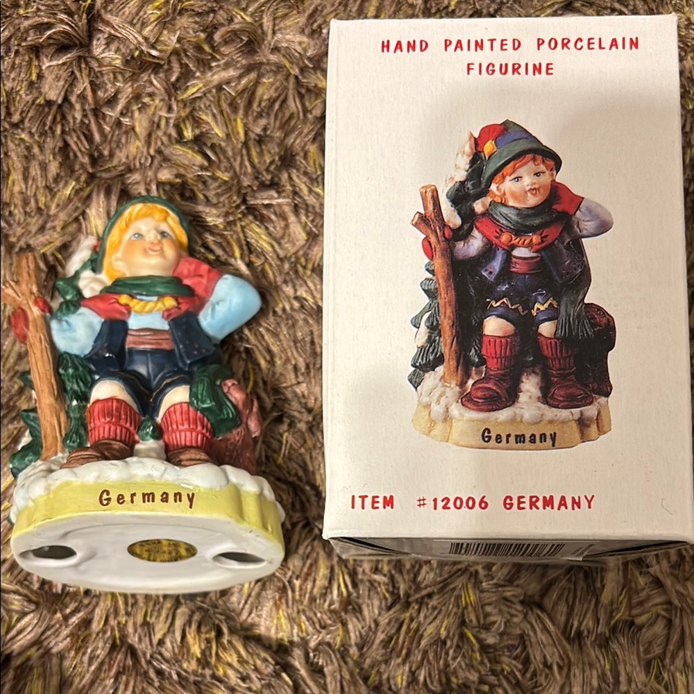 Hand Painted Porcelain Figurine. Children of the World. Germany with box.